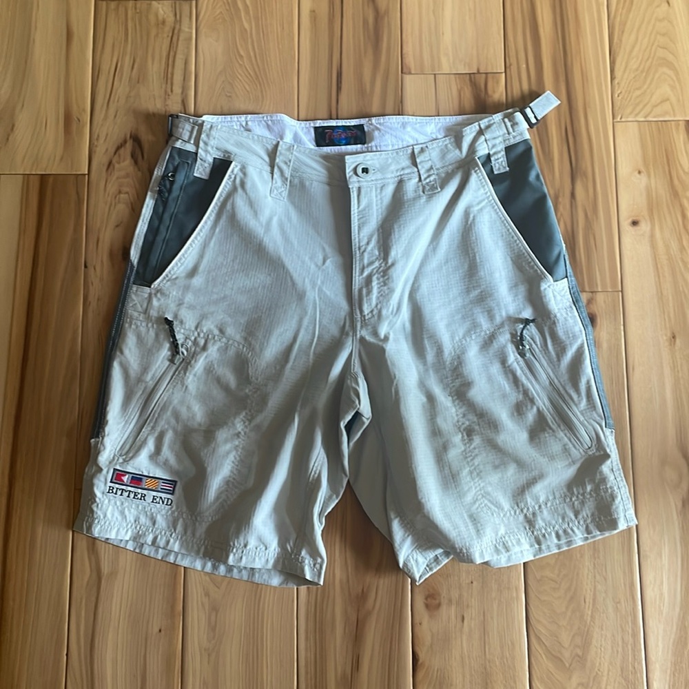 Rail Riders fishing or hiking shorts.